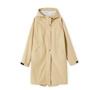 Ynport Crefreak Chaquetas Impermeables para Mujer Impermeable ligero Impermeable Impermeables Largos con Capucha Cortavientos al Aire Libre Gabardina de Viaje Plegable, Caqui, L