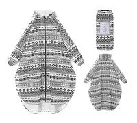 Ynport Crefreak Mujeres Abrigos Largos Impermeables para lluvia Ligera Poncho de lluvia al Aire Libre Empacable con Capucha con Mangas y Bolsillo，Negro Blanco Animal