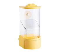 YNPQTDS Alimentador de periquitos, alimentador de jaulas de pájaros, Contenedor automático de Alimentos Transparentes, Expensador de Alimentos de separación de Las cáscaras al Aire Libre con Perca