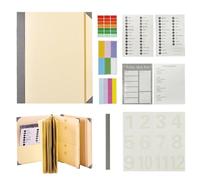 YNPQTDS Archivador de maletín, carpeta expandible - Carpeta portátil de bolsillo con etiquetas en formato carta, suministros de oficina para facturas, archivos y documentos