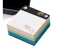 YNPQTDS Bloc de notas 3D, bloc de notas adhesivo con patrón vintage, planificador de grabado, multiusos, diseño vintage, bloc de notas para oficina, Navidad, Pascua escritorio