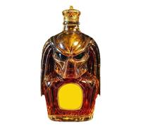 YNPQTDS Botella de whisky - Decantador Bourbon de 300 ml, cierre hermético con diseño 3D, recipiente vacío para bebidas, bodegas, sociedades y uso comercial