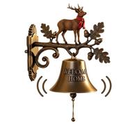 YNPQTDS Campanas Navideñas Decorativas - Campana de Bienvenida con Tema Navideño,Decoración Rústica Temporada Exterior Interior Portales Entrada Cocina