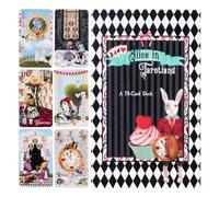 YNPQTDS Cartas de tarot para principiantes | 78 cartas de adivinación | mapas de oráculo para adultos mujeres en casa Entretenimiento de viaje