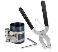 YNPQTDS Compresor de Segmentos de Pistón,Kit de Instalación y Extracción de Acero para Segmentos de Pistón de Motor Automotriz | Equipo De Reparación Automotriz Con Pinza Para Vehículo