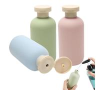 YNPQTDS Contenedor de artículos de tocador de viaje - Contenedor de líquido de viaje - Botellas dispensadoras reutilizables para jabón líquido, gel de ducha, acondicionador, cosméticos