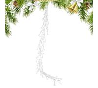 YNPQTDS Cuentas de diamante transparentes PP 110cm Navidad diamante perlas colgante diamante guirnalda acrílico perlas rollos para decoración del árbol de Navidad guirnalda de perlas acrílicas