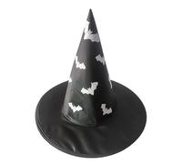 YNPQTDS Decoración de Halloween con sombrero de bruja,Sombrero de bruja de Halloween | Disfraz de Sombrero de negro,Disfraz de cosplay para mujer, decoración de temporada, uso interior