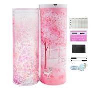 YNPQTDS Estuche de lápices con Cerradura | Organizador de bolígrafos con Espejo y Pizarra Blanca borrable - Caja cilíndrica de Inicio para organización de Oficina en casa Escolar para Estudiantes