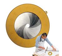 YNPQTDS Herramienta Para Dibujar Círculos - Plantilla Circular Ajustable - Herramienta de Medición Circular Para Carpintería Arquitectos Estudiantes Maestros Ingenieros Enseñanza,Oficina en Casa