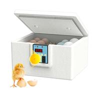 YNPQTDS Incubadora de aves de corral | Criadora inteligente para pollitos de pollo,Escloser de aves de corral portátil con pantalla digital, regulación térmica de alta precisión para huevos de gallina