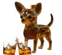YNPQTDS Jarra de whisky | Jarra de alcohol de vidrio en forma de perro para degustación | Figura decorativa animal para bar Whisky Brandy Vino Borbón Regalos Hermano Padre