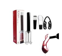 YNPQTDS Juego de abridor de vino tinto, juego de abridor de vino multifuncional, juego de abridor de vino con bomba de aire, multifuncional y práctico, regalo perfecto, herramientas de apertura de