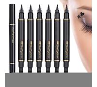 YNPQTDS Juego de sellos de delineador de ojos de doble cabeza, 6 unidades, resistentes al agua, a los borrones, cosméticos para viajes, escenarios, espectáculos, cosplay