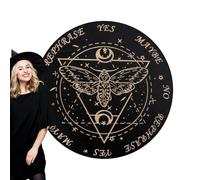 YNPQTDS Juego de tablero de péndulo de para radiestesia, tablero de adivinación con mensaje metafísico, tablero de adivinación de madera para suministros de manualidades de brujas, 3 piezas,