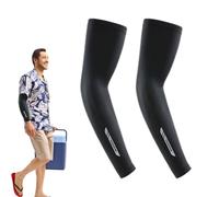 YNPQTDS Manguitos de brazo Protección UV,mangas para brazo - Protección solar Mangas finas transpirables para mujer | Bloquea los rayos UV para deportes al aire libre, mangas UPF50+, Negro