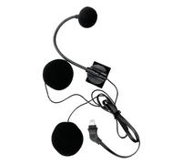 YNPQTDS - Micrófono para casco de motocicleta, de comunicaciones de audio para motociclistas, kit impermeable antiruidos para bicicleta de rutas de senderismo con accesorios de 10 pines
