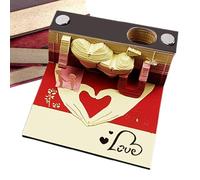 YNPQTDS Notas adhesivas 3D - Bloc de notas adhesivo con patrón vintage | Planificador de grabado multiusos diseño vintage para oficina, Navidad, Pascua escritorio