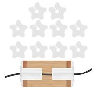 YNPQTDS Ojal de pared para cable, cable de silicona, cable de paso a través del cable en forma de estrella, alambre de gestión para cine en casa, centro de entretenimiento, apartamento, sala de estar