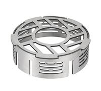 YNPQTDS Parabrisas para Exteriores con protección contra el, Acero Inoxidable, 14 x 4 cm, hornillo de Camping, Parabrisas, Parabrisas, Cortavientos para cocinar al Aire Libre Seguro y