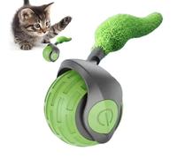 YNPQTDS Pelota rodante de juguete para gatos con cola, pelota interactiva de juguete para perseguir gatos | Ejercicio de estimulación para mascotas, suministros para aliviar el aburrimiento, compañía