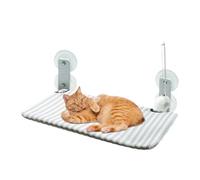 YNPQTDS - Percha para gatos para ventana portátil y cómoda | Cojín extraíble para tumbona con fijación por ventosa y accesorios de escalada para interior exterior y balcón