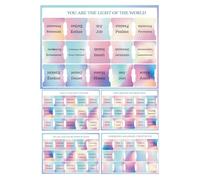YNPQTDS Pestañas para Biblia, Pestañas Pegatinas Capítulos Biblia 5 Hojas, Grandes Caracteres Etiquetas Journaling Suministros de Lectura para Guía de anotación Cuaderno