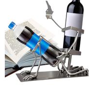 YNPQTDS Portavinos, Estante Botellas Vino Sobremesa, Decoración Bar Divertida Calavera Soporte Expositor para Estante Cocina Encimera Despensa Hogar Mesa