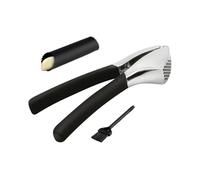 YNPQTDS Prensa De Ajos De Acero Inoxidable,Utensilio de Cocina Fácil Presión,Triturador y Picador de Ajo en Acero Inoxidable - para Ensaladas Sopa Cocina Preparación Restaurante Cafetería Barbacoa