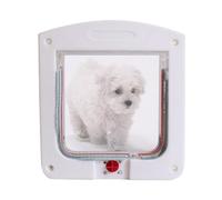 YNPQTDS Puerta para Perros, Puerta para Gatos para Puerta Exterior, Pantalla de Solapa de Grande con Bloqueo de 4 vías, Puerta para Mascotas Resistente a la Intemperie, instalación en Puertas