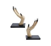 YNPQTDS Separadores De Libros Decorativos Originales | Soporte De Lectura Temático Halloween - Diseño Manos De Bruja En Resina para Escritorio Biblioteca Hogar