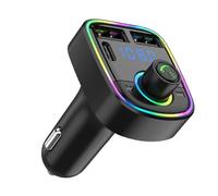 YNPQTDS Transmisor FM para Coche, Adaptador Inalámbrico Automotriz, Reproductor MP3 Ligero con Sonido Nítido para Viajes Diarios, Trayectos, Automóvil Y Camión