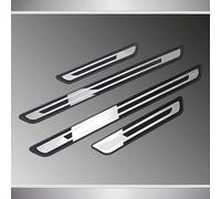 YNQP 4 Piezas Coche Acero Inoxidable Decoración para Estribos, para Golf 8 MK8 GTI GTE GTD R 2020 2021 2022 2023 Accesorios de Estilo,A
