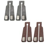 YNR 4 ganchos dobles para asiento trasero de coche, ganchos organizadores de cuero para asiento de coche, gancho para reposacabezas automático, ganchos de almacenamiento para colgar coches