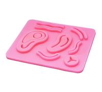 YNR Kit de práctica de sutura, almohadilla de sutura de silicona reutilizable para entrenamiento de sutura, almohadilla de sutura duradera para ser utilizada por estudiantes, kit de sutura para