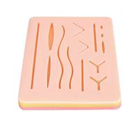 YNR Kit de práctica de sutura, almohadilla de sutura de silicona reutilizable para entrenamiento de sutura, almohadilla de sutura duradera para ser utilizada por estudiantes, kit de sutura para