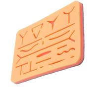 YNR Kit de práctica de sutura, almohadilla de sutura de silicona reutilizable para entrenamiento de sutura, almohadilla de sutura duradera para ser utilizada por estudiantes, kit de sutura para