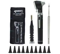 YNR Mini Otoscopio, Aumento Diagnóstico Otoscopio Con LED Directo Luz, Cerumen Removedor, Oído Saludable Herramienta Para Doctors Enfermeras Adultos Niños Bebé Elder Mascotas Animales - Negro