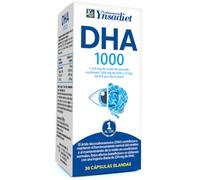 DHA 1000 - Complemento Alimenticio de Omega 3 para Salud Cerebral y Ocular - 30 Cápsulas Blandas - Ynsadiet