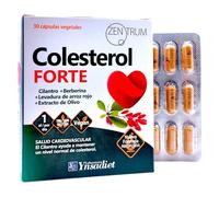 Ynsadiet Zentrum Colesterol Forte 30 Cápsulas Vegetales - Con Levadura Roja de Arroz, Berberina, Alcachofa y Q10 - Suplemento para Reducir el Colesterol y los Triglicéridos - Protección Cardiovascular