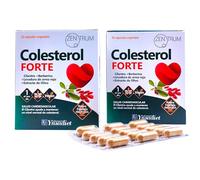 Ynsadiet Zentrum Colesterol Forte - Pack Ahorro 2 x 30 Cápsulas Vegetales - Con Levadura Roja de Arroz, Berberina, Alcachofa y Q10 - Suplemento para Reducir el Colesterol y los Triglicéridos