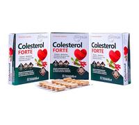 Ynsadiet Zentrum Colesterol Forte - Pack Ahorro 3 x 30 Cápsulas Vegetales - Con Levadura Roja de Arroz, Berberina, Alcachofa y Q10 - Suplemento Natural para Reducir el Colesterol y los Triglicéridos