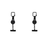 Ynusgeyx 2X Correa Retráctil Antirrobo para Teléfono Móvil, Correa de Seguridad para Smartphone con Clip para Cinturón.