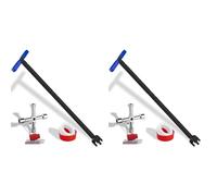 Ynusgeyx 2X Herramienta de de Medidor de Agua de 15 A 28 Pulgadas con Llave de 4 Vías y Llave de Medidor de Agua Extraíble con en T.