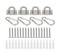 Ynusgeyx Gancho de Techo Cuadrado de Acero Inoxidable Resistente, para Montaje en Pared, para Hamacas, Columpios de Yoga, Herramienta de Soporte.