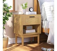 YNYHTER Mesillas de Noche Dormitorio Pack 2, Comoda Cajones Mesa de Noche Juego de 2 30x40x55 cm Mesitas Auxiliares Salon con Cajones Mueble de Madera Almacenamiento Cajonera para Salón