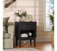 YNYHTER Mesillas de Noche Dormitorio Pack 2, Comoda Cajones Mesa de Noche Juego de 2 30x40x55 cm Mesitas Auxiliares Salon con Cajones Mueble de Madera Almacenamiento Cajonera para Salón