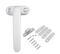 YNZUNMY Manija de Ventana,Manilla Puerta Aluminio HAND DE SEGURIDAD LA VENTANA PUERTA PUERTACIÓN 1SET HASTRA PARA EL HARDWARE HOME IZQUIERDO/DERECHO(4)