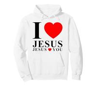 Yo Amo a Jesús Jesús Te Ama Sudadera con Capucha