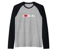 Yo Amo a Ni-Ki Camiseta Manga Raglan